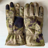 Camouflage Outdoor Ski Gloves with Touchscreen Support