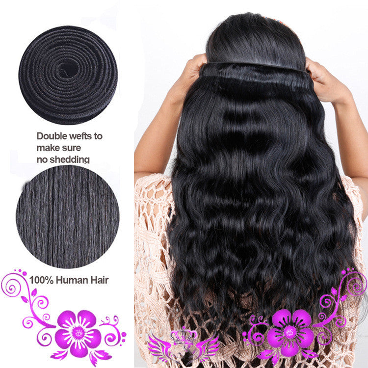 a woman with long black hair
