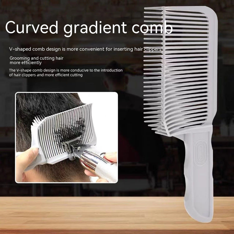 a comb with a comb on the back of a man's head