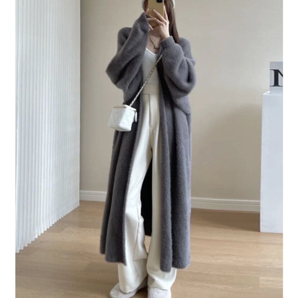 a woman taking a selfie