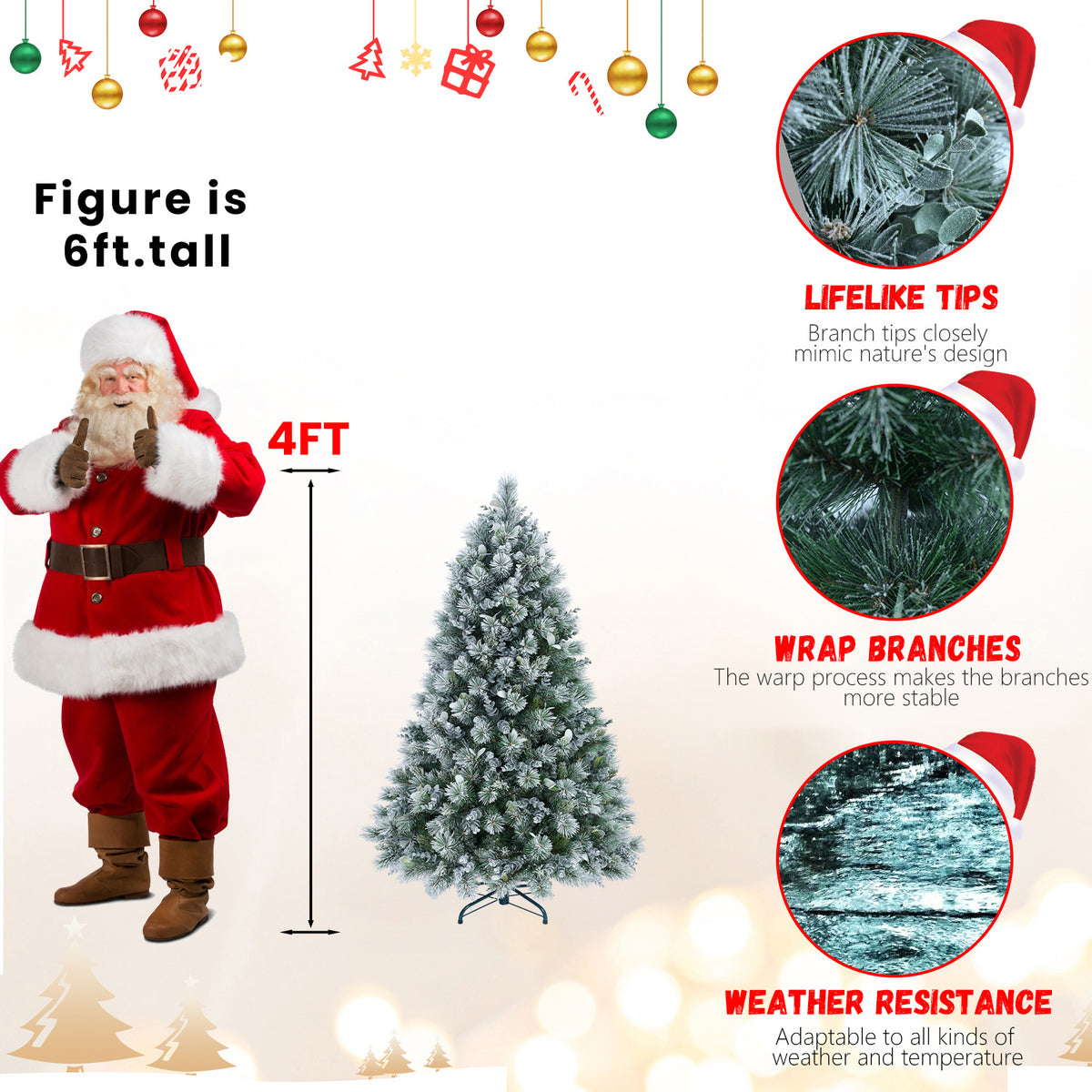 a man in a garment and a christmas tree