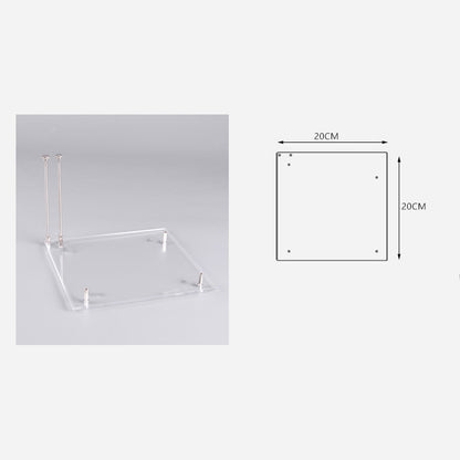 Computer case transparent acrylic single board computer motherboard DIY modified  bracket ITX ATX board type MATX