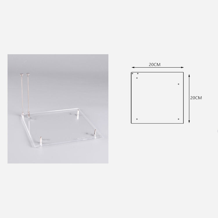 a diagram of a square glass plate