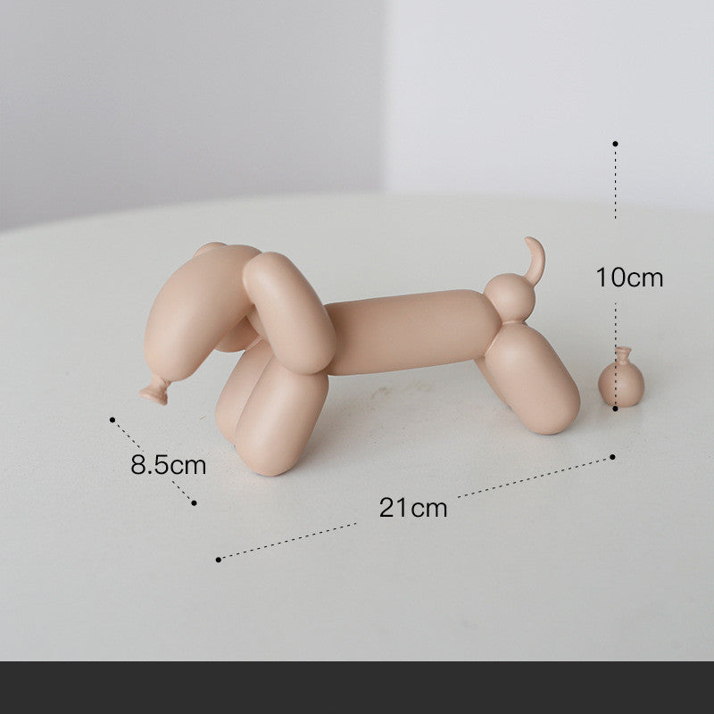 a toy dog on a table