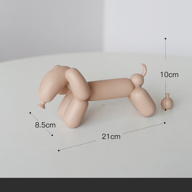 a toy dog on a table