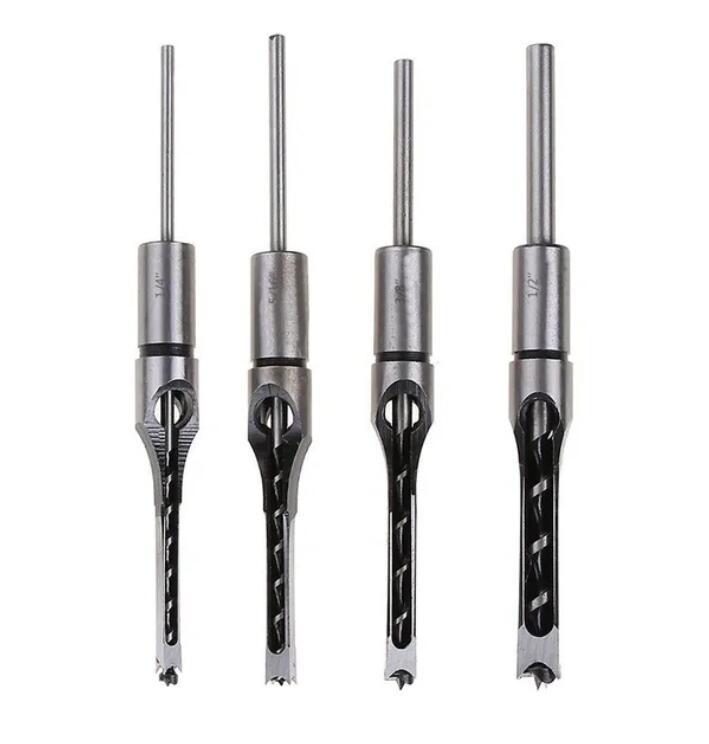 a group of metal drills