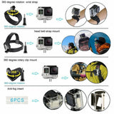 Sports Action Camera Chest and Mount Accessories Kit