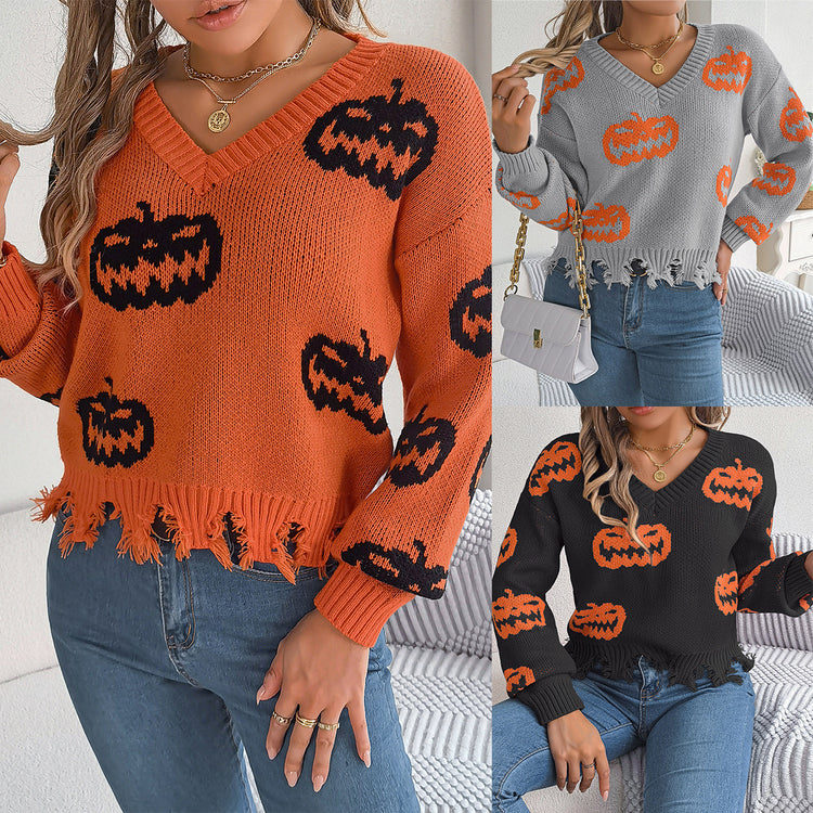 a collage of a woman wearing a sweater