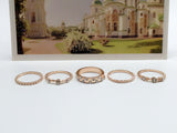Rose-Gold-Tone Stackable Ring Set