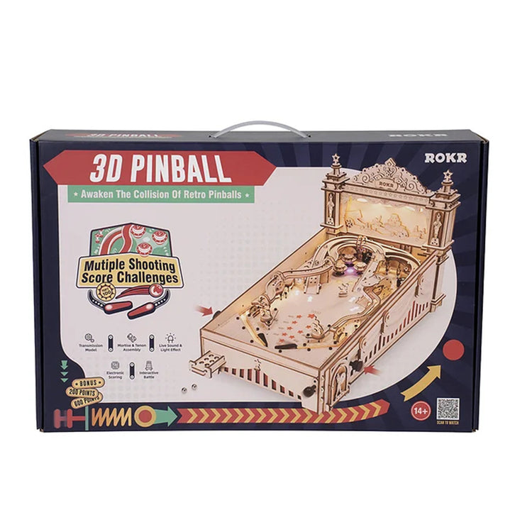 a box with a pinball game