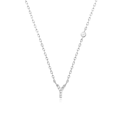 Fashion Jewelry Luxury Gold Color A-Z 26 Letters Necklace CZ Pendant For Women Cute Initials Name Necklace Fashion Party Wedding Jewelry Gift