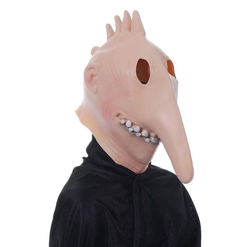 a person wearing a mask