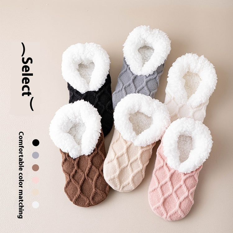 a group of socks with fur inside