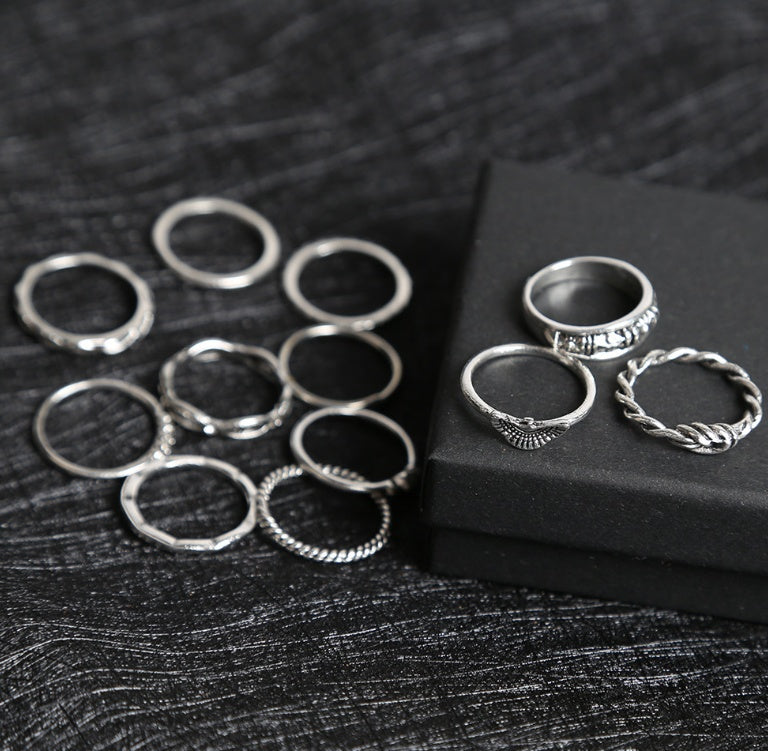 a group of rings on a black box