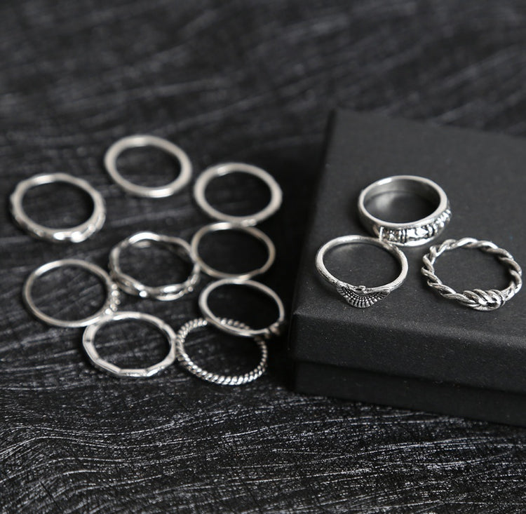 a group of rings on a black box
