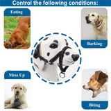 Adjustable Anti-Bite Mask Pet Traction Suit Mouth Cover