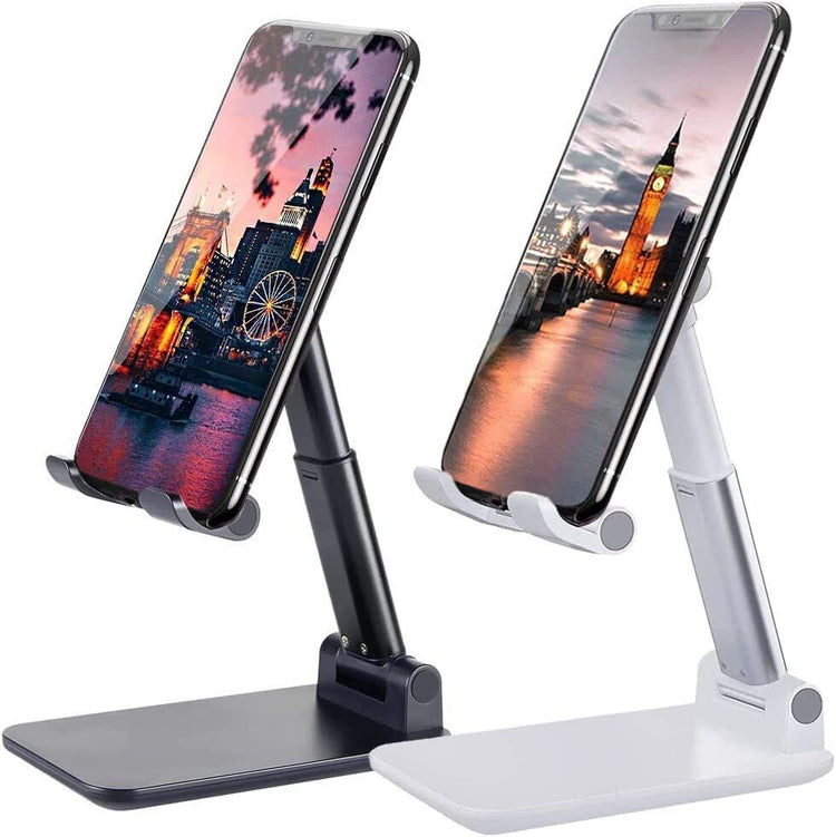 a phone on a stand