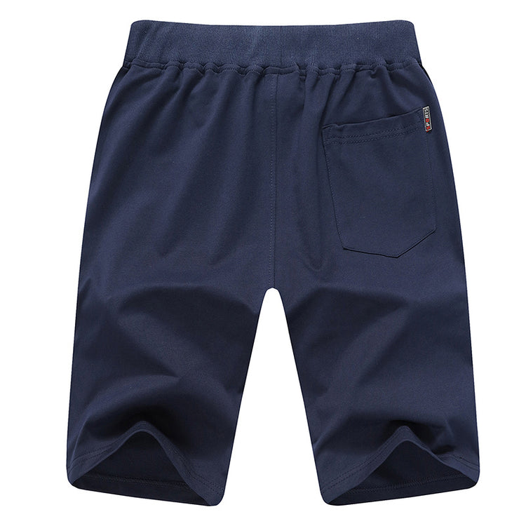 a pair of blue shorts