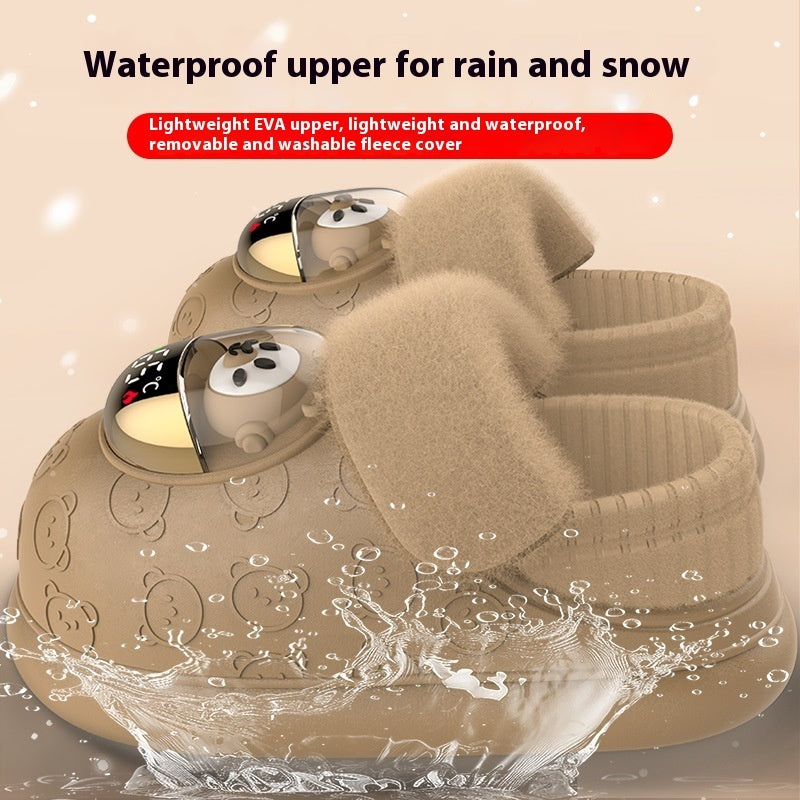 a pair of baby shoes in water