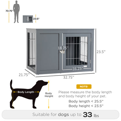 Furniture Style Dog Crate End Table