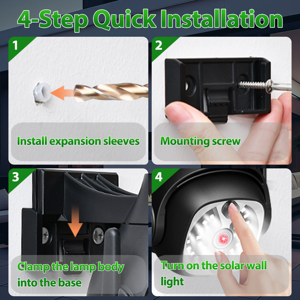 a step by step instructions on how to install a wall light