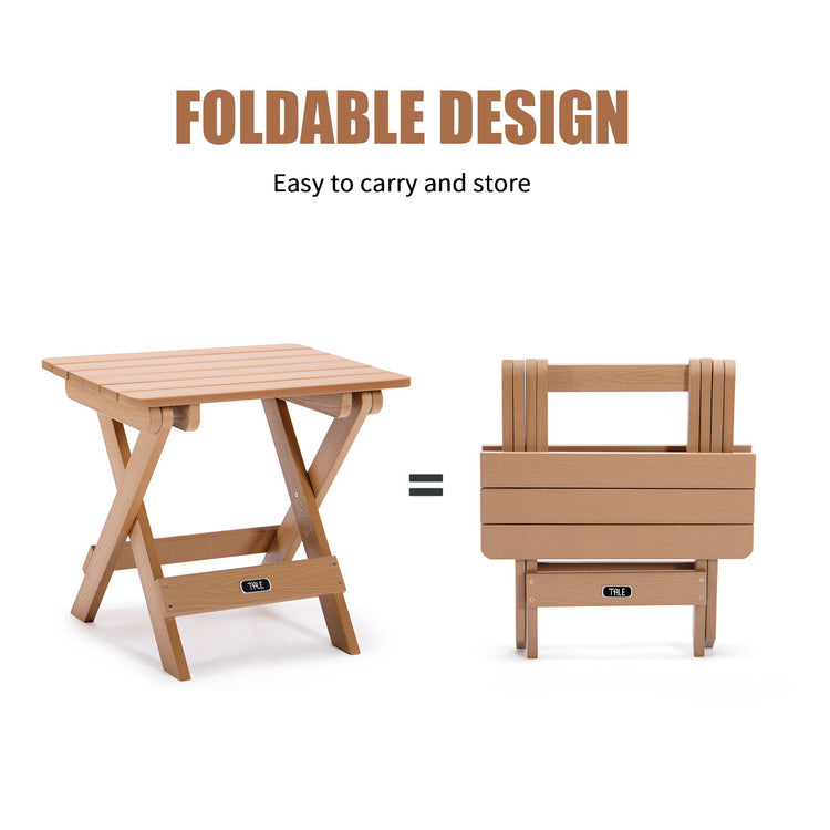 a folding table and chair