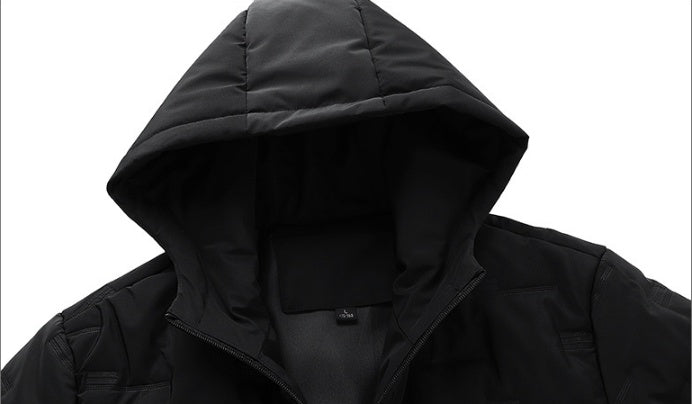a black jacket with a hood