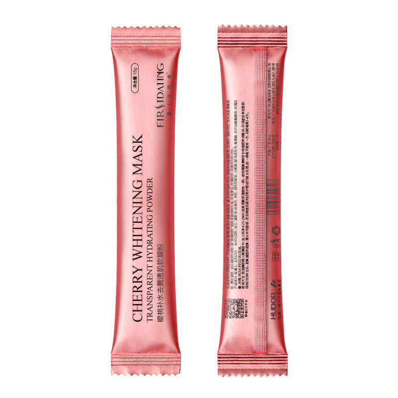 a pink packet of powder