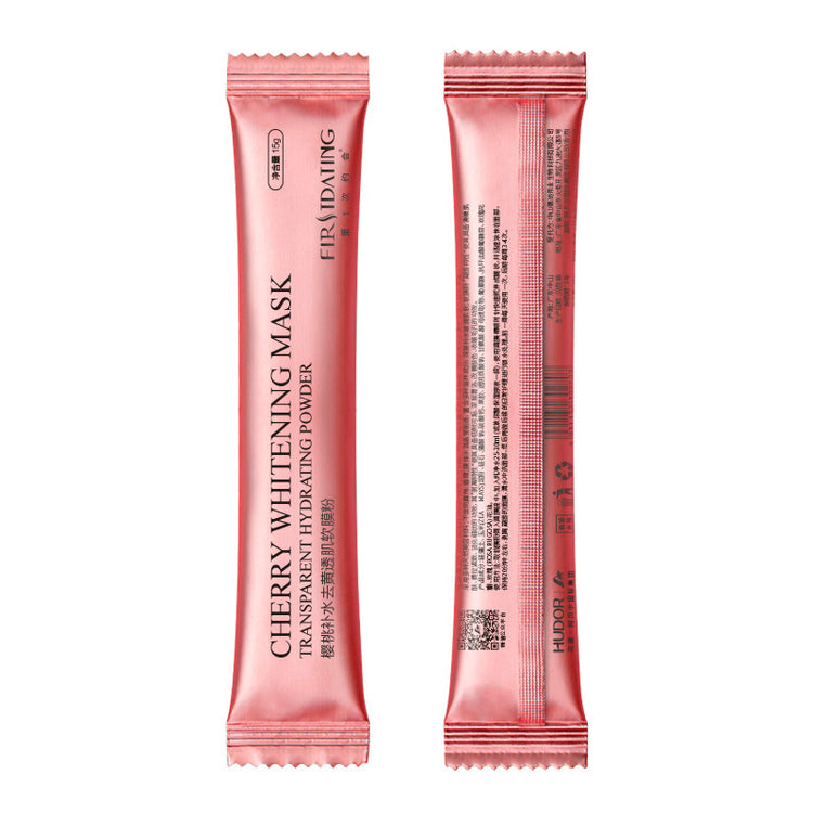 a pink packet of powder