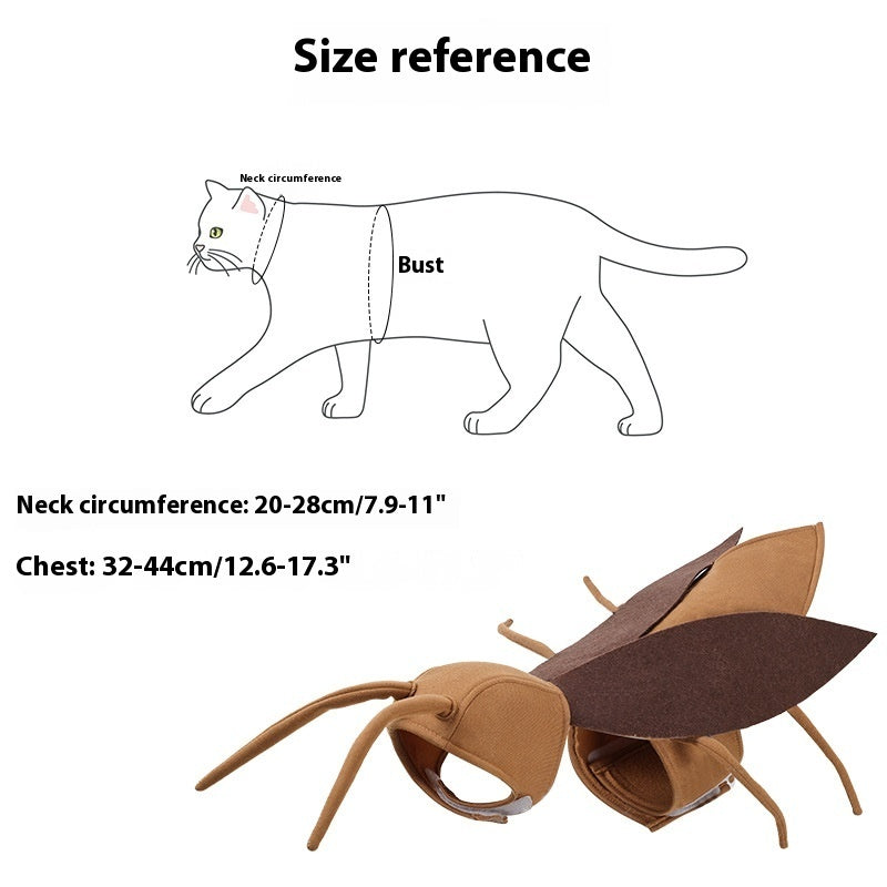 a drawing of a cat and a bug