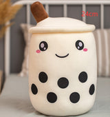 Strawberry Milk Tea Plush Toy Pillow