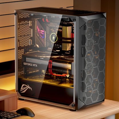 PC Case Full-Tower Gaming Computer Case With 3 PWM Fans For E-ATX Motherboard