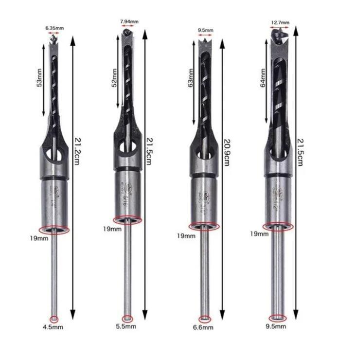 a different types of drill bits