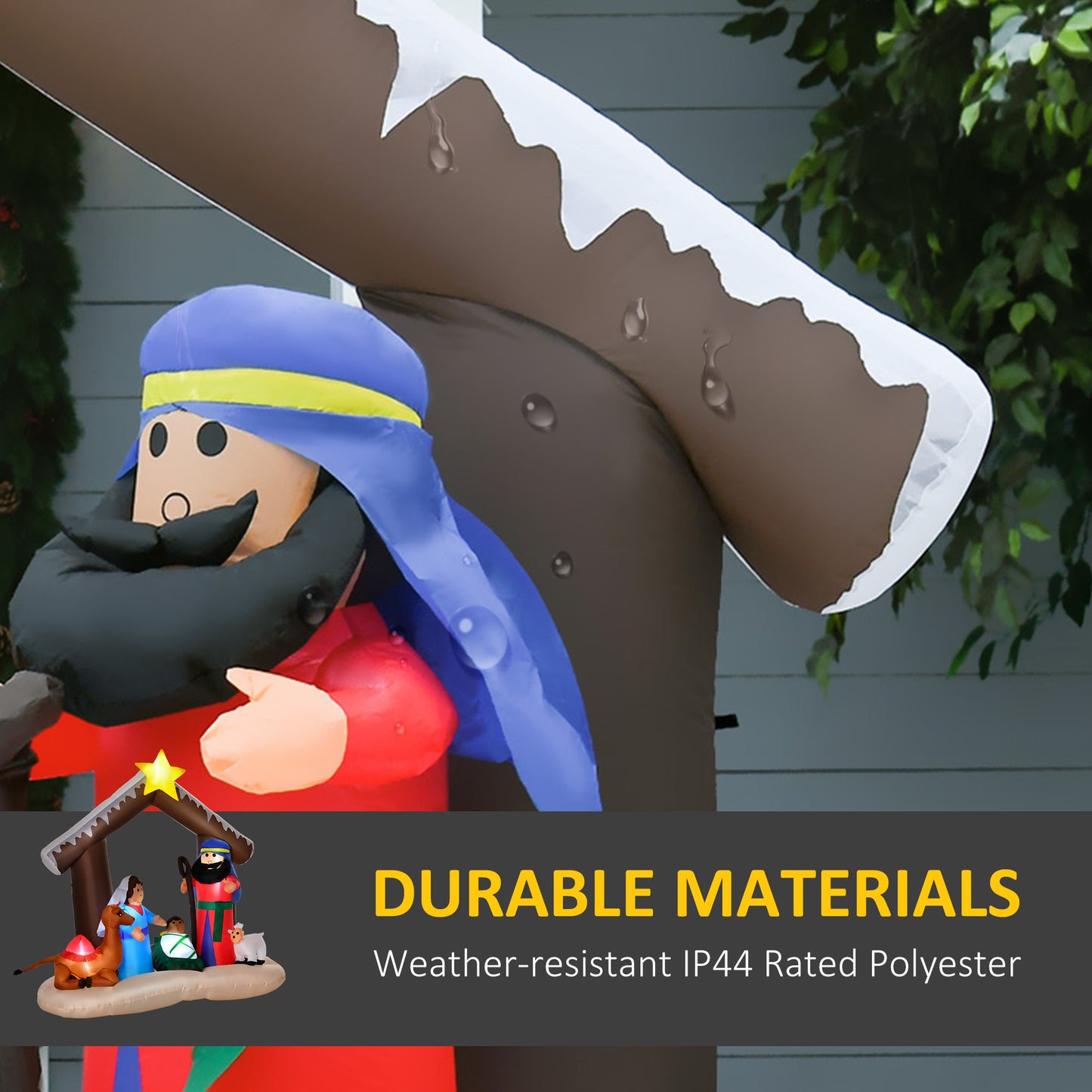 6' Christmas Inflatable Nativity Scene