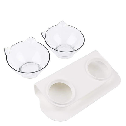 Abs Oblique Mouth Single And Double Bowl Pet Automatic Drinking Water Feeder