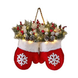 Christmas Candy Cane Glove Ornaments