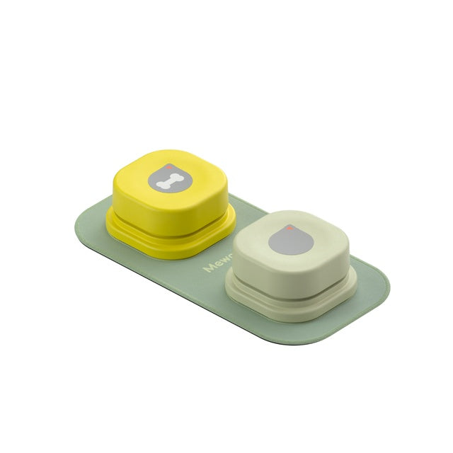 a yellow and grey plastic buttons