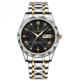 Men's Luminous Quartz Watch with Dual Calendar