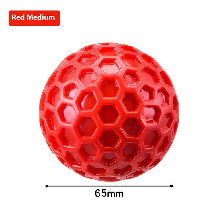 a red ball with a pattern