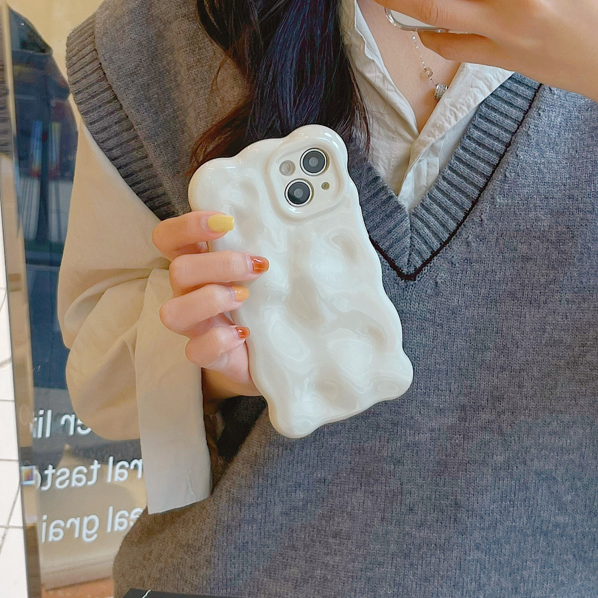 a person holding a phone