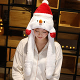 Movable Christmas Santa, Snowman and Reindeer Hat