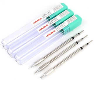 several small pens and a small metal tip