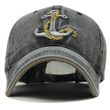 Embroidered Anchor Baseball Cap