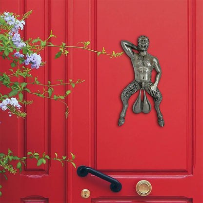 Muscle Man Resin Pendant Funny Doorbell Door Knocker Ornament