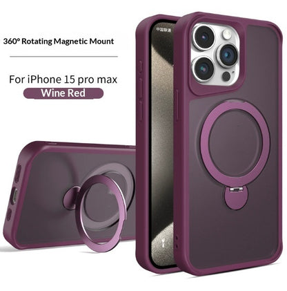 Magnetic Rotating Stand Phone Case Pivot Swivel Protective Cover