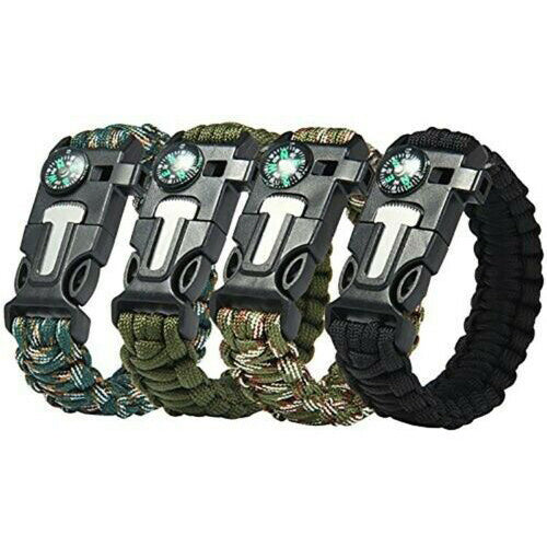 a group of bracelets with compasses