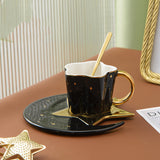 Ceramic Cup with Star and Moon Saucer