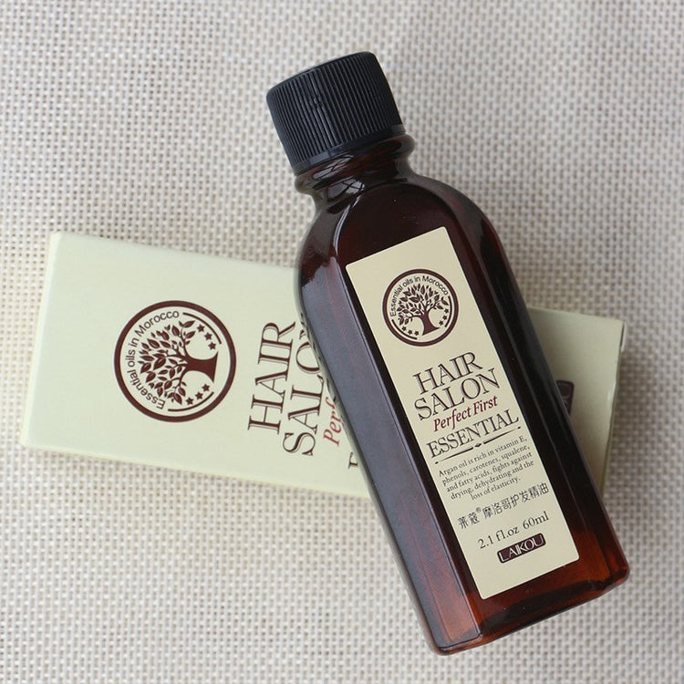 a bottle of hair salon essential oil
