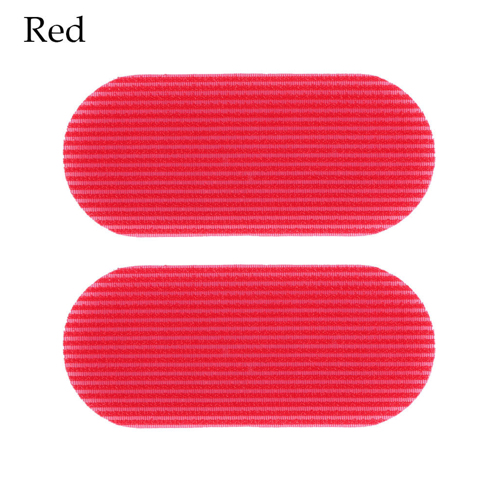 a red oval shaped object