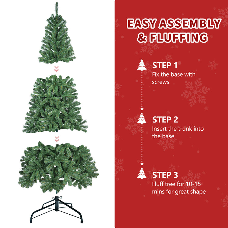a step by step instructions for a christmas tree